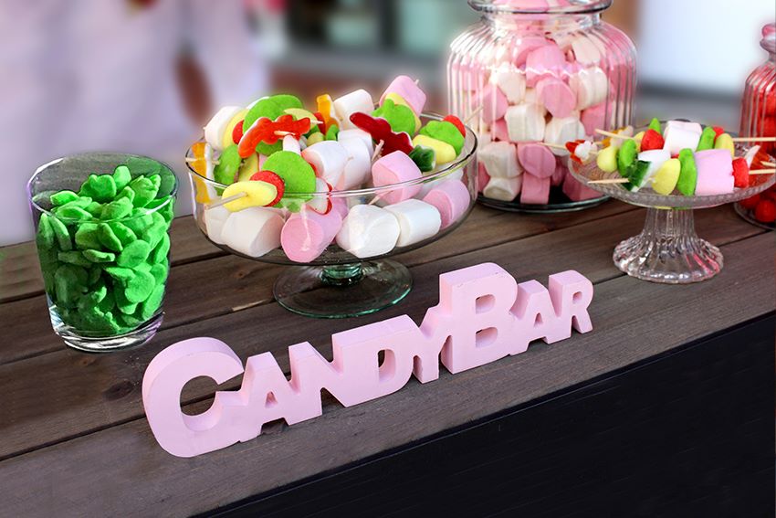 animation commerciale avec candy bar