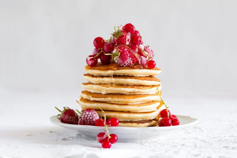 crepes aux fruits rouges