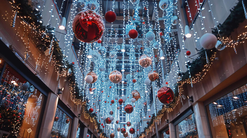 décoration noël centre commercial