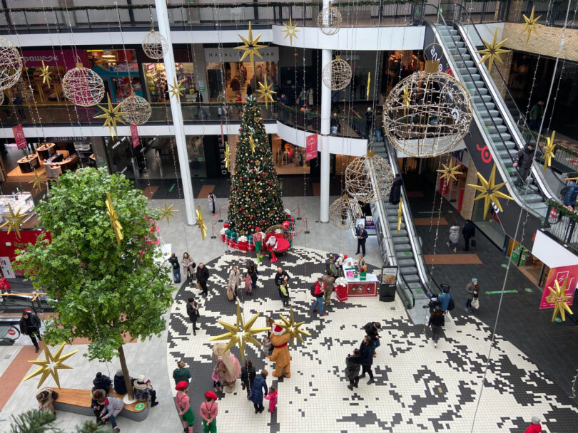 décoration noël centre commercial